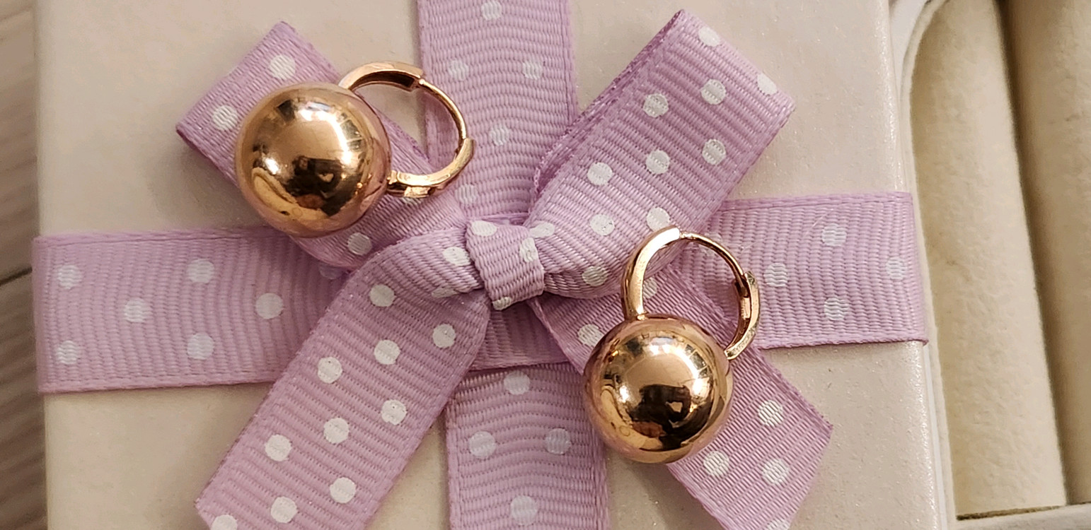 14k 로즈골드 귀걸이--2