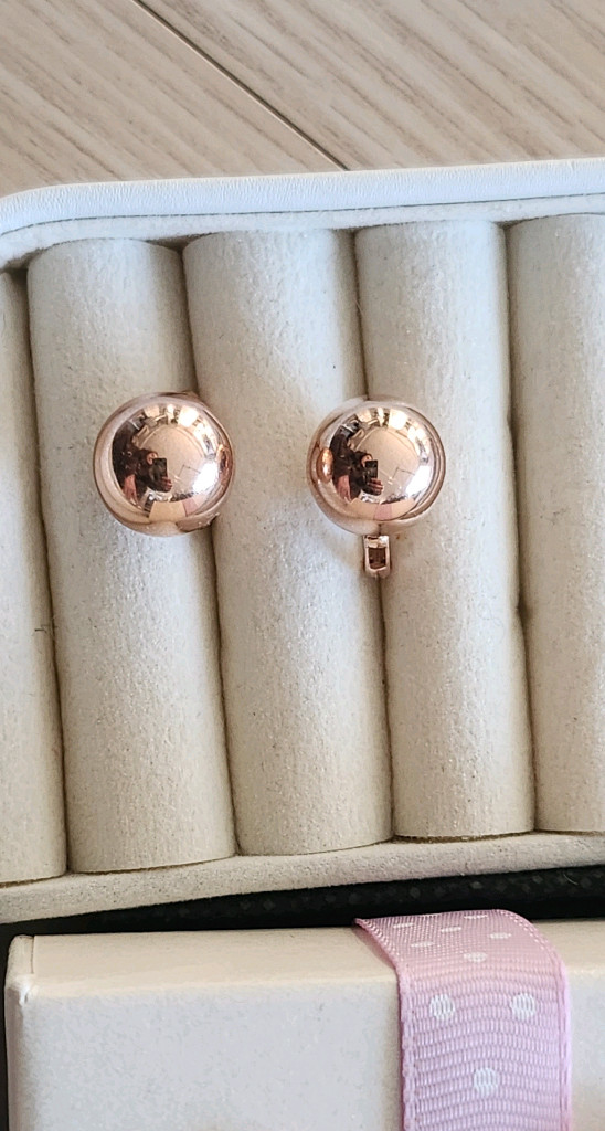 14k 로즈골드 귀걸이--4