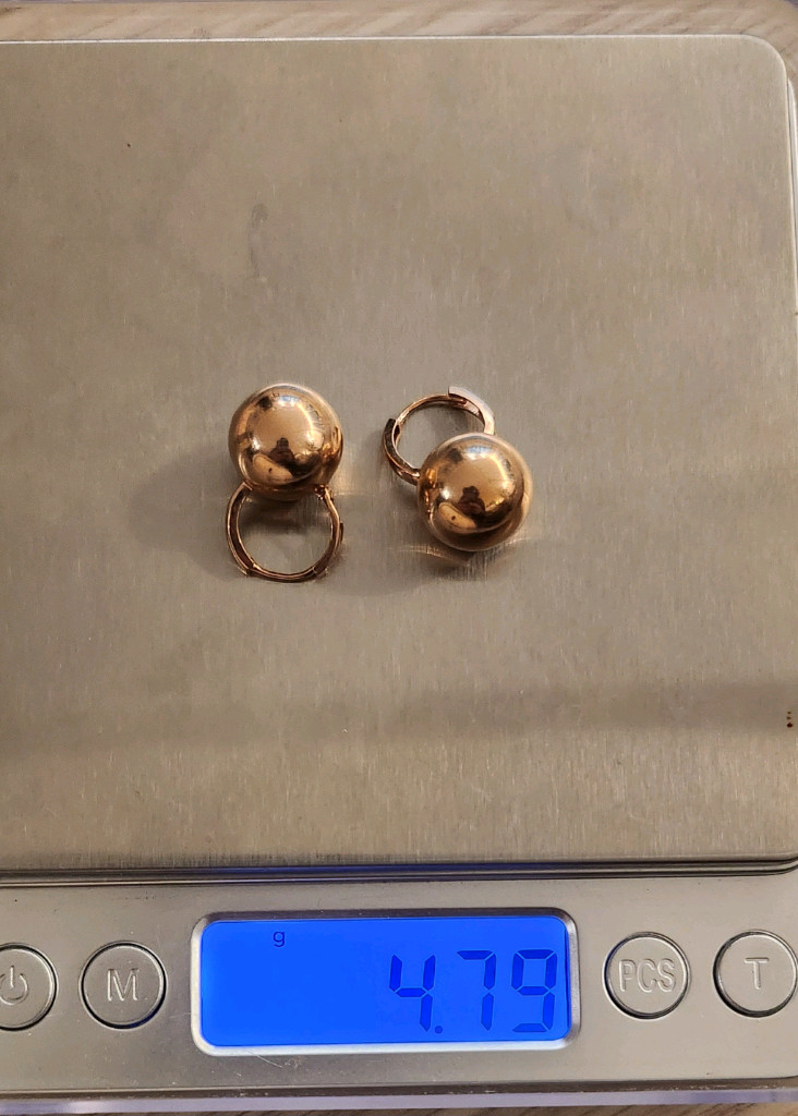 14k 로즈골드 귀걸이--5