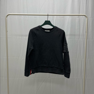 톰브라운 사선완장 래글런 와플 니트 맨투맨 차콜 [3]