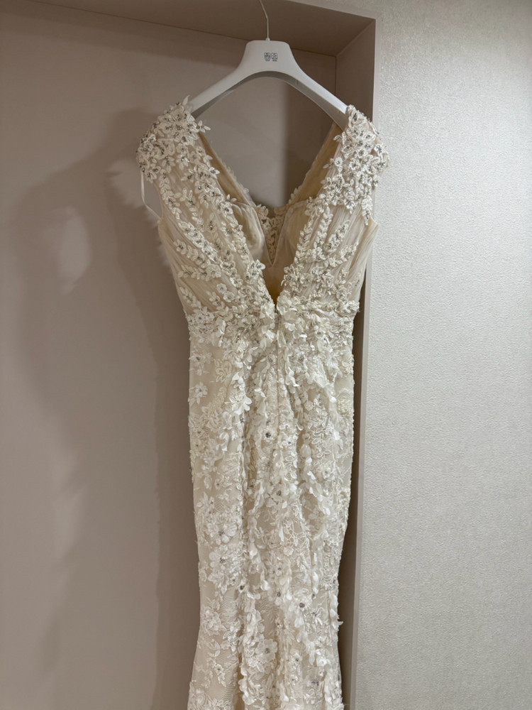 [정품][택달린새상품] 엘리자베스럭스 샘플세일 드레스 플라워모티브 비즈 레이스--4