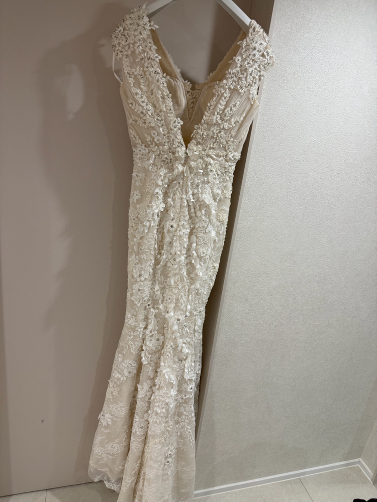 [정품][택달린새상품] 엘리자베스럭스 샘플세일 드레스 플라워모티브 비즈 레이스--5