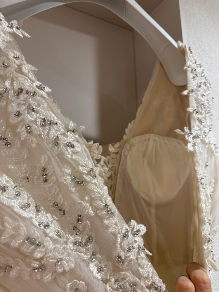 [정품][택달린새상품] 엘리자베스럭스 샘플세일 드레스 플라워모티브 비즈 레이스--6