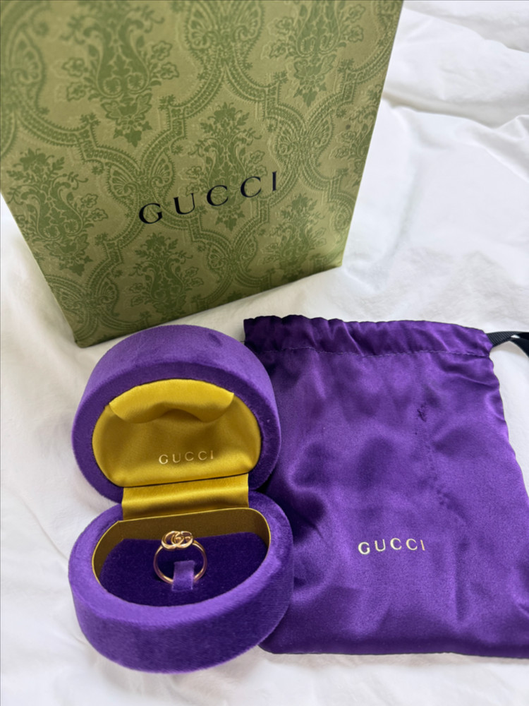 [판매]구찌 GG 러닝 18K 옐로 골드 반지 (GG Running 더블 G 링) 525690 J8500 800--4