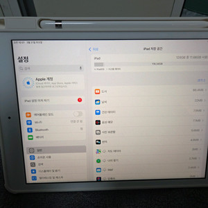 아이패드7세대128gb+애플펜슬1+짭풀펜슬