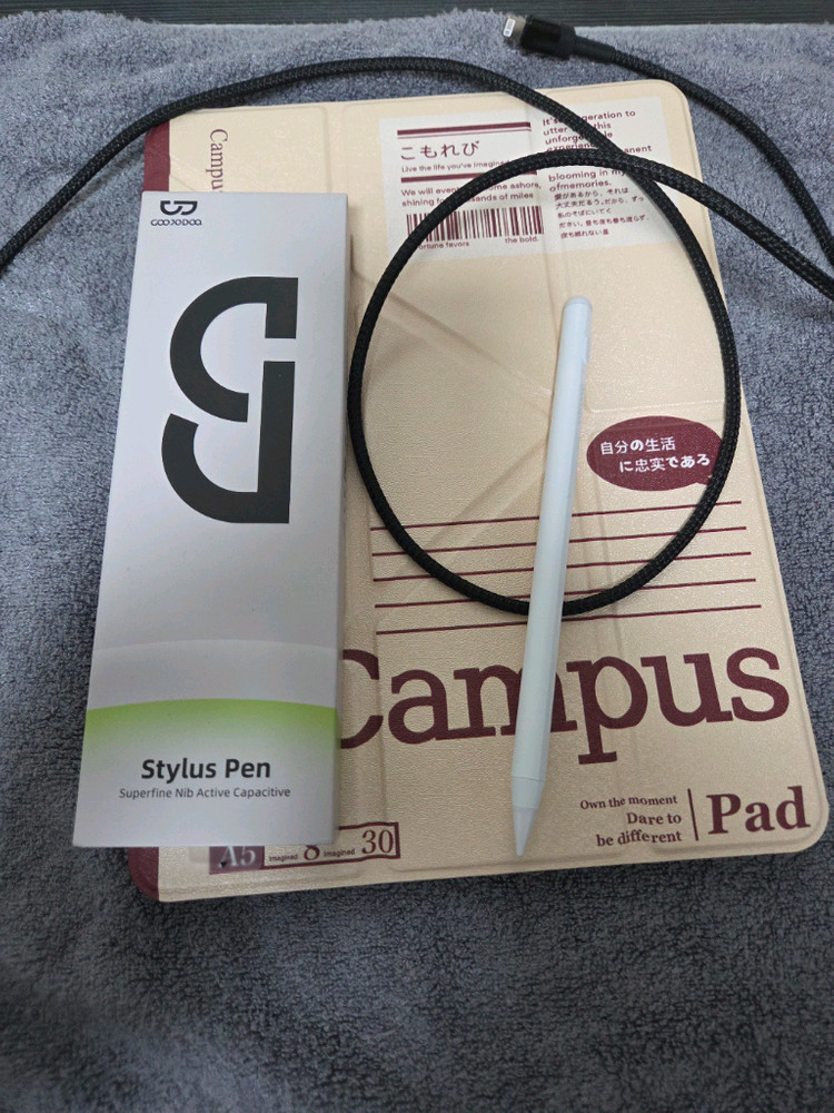 아이패드7세대128gb+애플펜슬1+짭풀펜슬--2