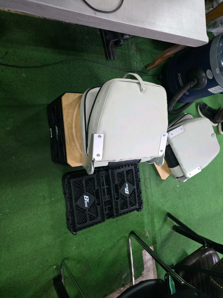 고무보트 의자 캠픽박스 세트--1