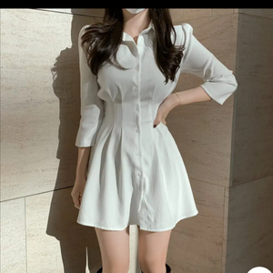 히니크 셔츠 원피스