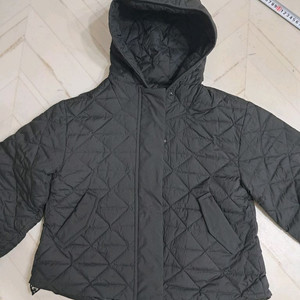 지스튜디오 퀼팅 후드 경량 자켓 블랙 55 이미지