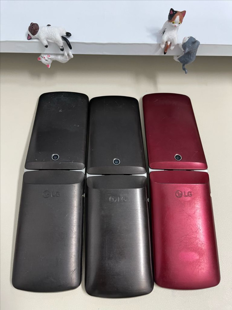 LG와인 3G 폴더폰 레드,브라운 3대 이미지