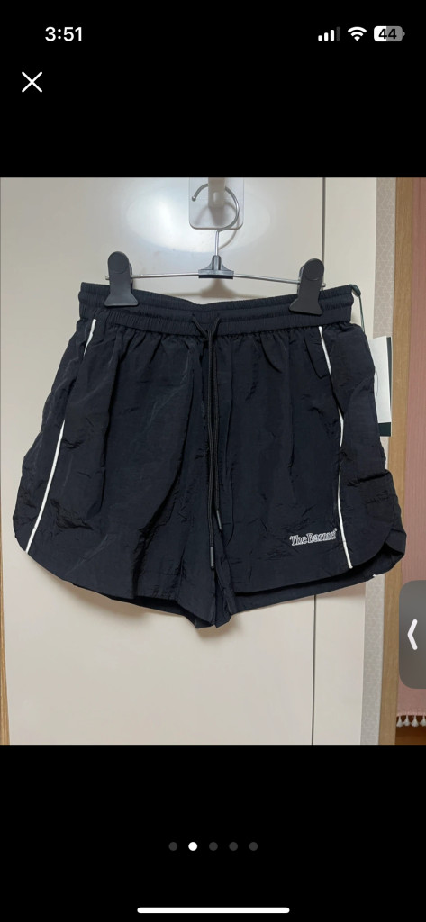 택ㅇ 새상품) 더바넷 클라우디 윈드 쇼츠 반바지 트레이닝 팬츠 밴딩 블랙 타낫--1