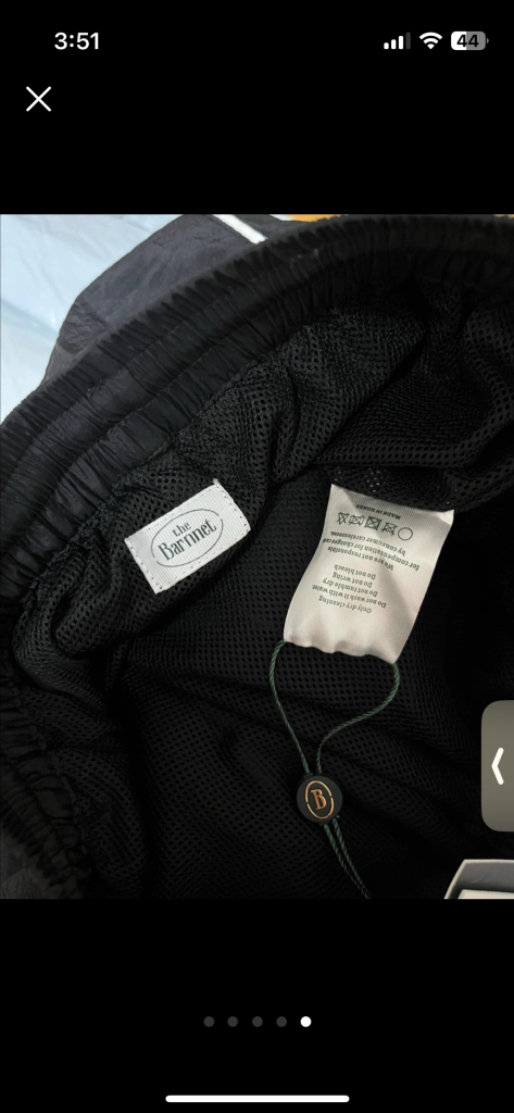 택ㅇ 새상품) 더바넷 클라우디 윈드 쇼츠 반바지 트레이닝 팬츠 밴딩 블랙 타낫--4