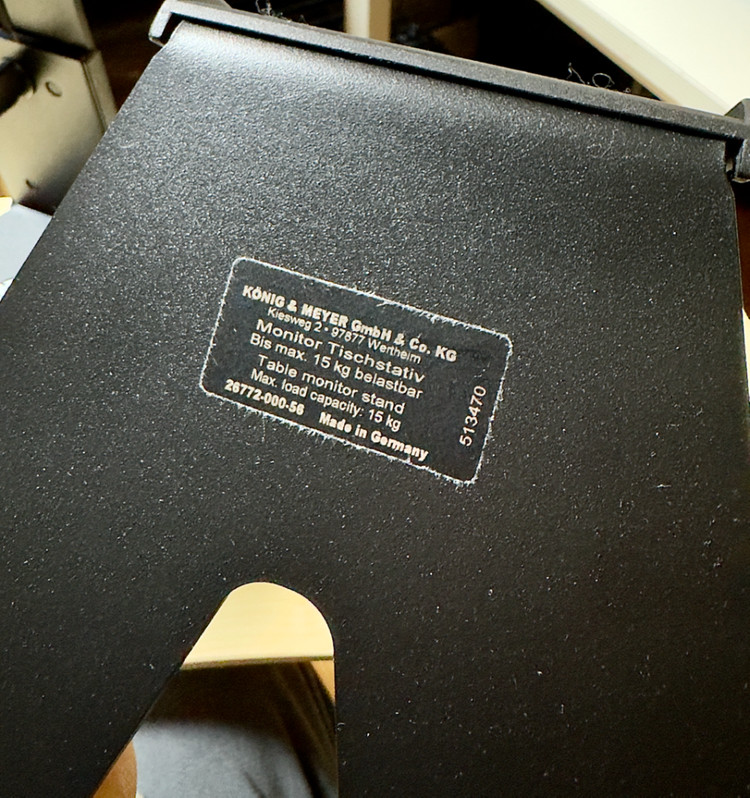 K&M 26772 탁상용 모니터 스피커 스탠드 1조(2개) 세트 이미지