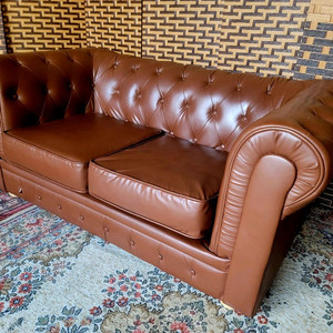 *소파맨*체스터필드디자인*빈티지 2인용 이미지