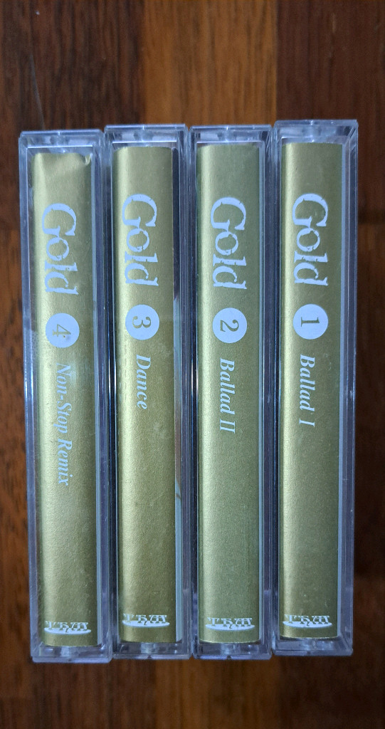 GOLD 금 카세트테이프 일괄판매 4개--5