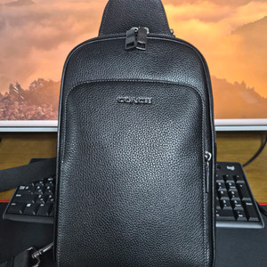 코치 에단 팩 페블 레더 슬링 백 개봉신품