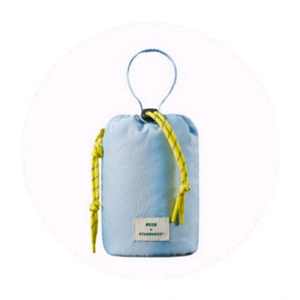 스타벅스 프리퀀시 MSGM 파우치 스카이블루 텀블러가방