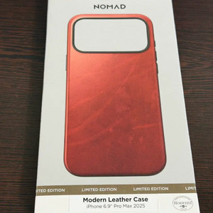 노마드 아이폰 17 Pro Max 가죽 케이스 호윈 올드 브라운 이미지