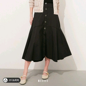 22년 타임 버튼 플레어 스커트44 이미지