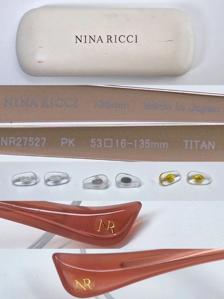 니나 리치 NINA RICCI NR27527 티타늄 반무테 안경테/일본 제조 수입 일제 여성용 여성안경 빈티지 패션 이미지