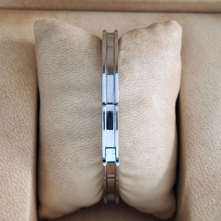 불가리 구형 비제로원 22mm 쿼츠 블루 자개 12P 다이아몬드 BZ22SS 이미지