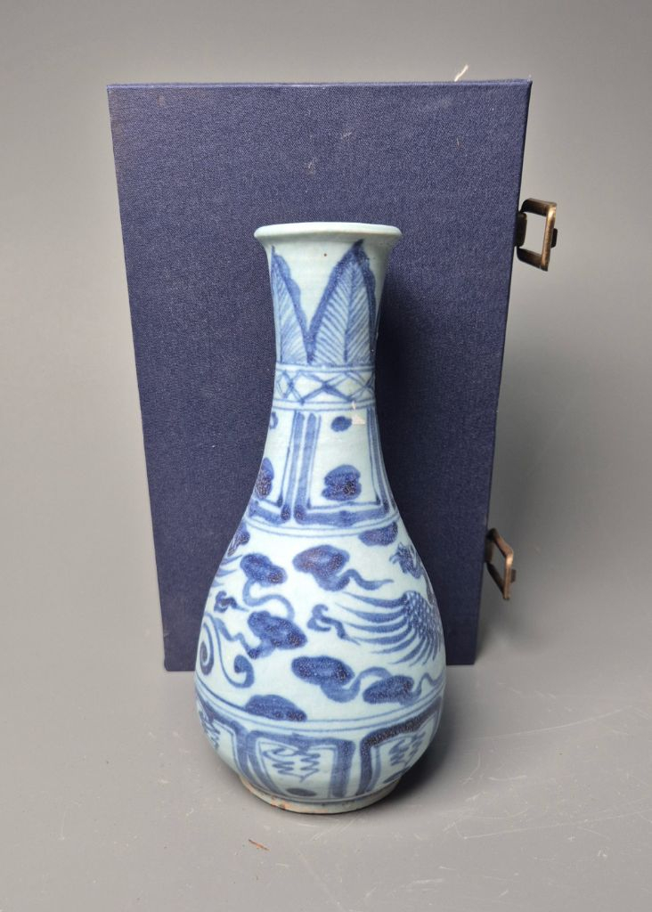 원청화 운봉문 옥춘병 중국도자기 청화백자 골동품 고미술품 수집품 이미지