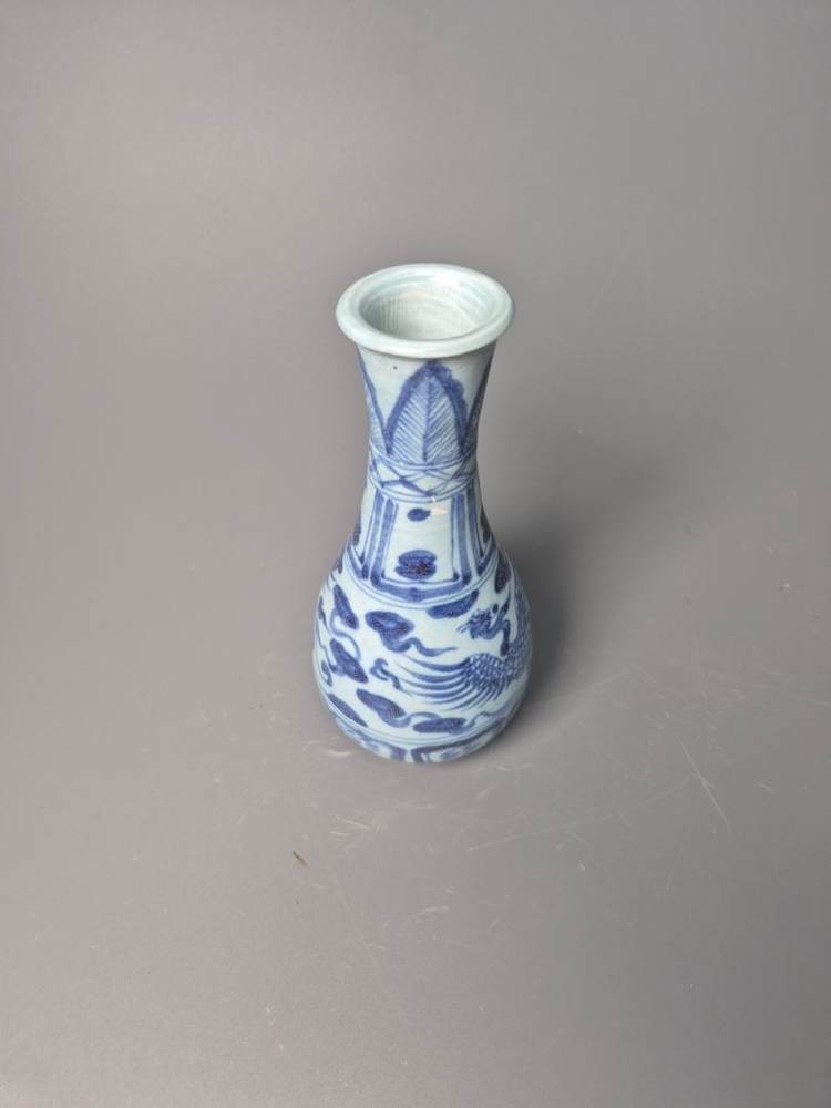 원청화 운봉문 옥춘병 중국도자기 청화백자 골동품 고미술품 수집품 이미지