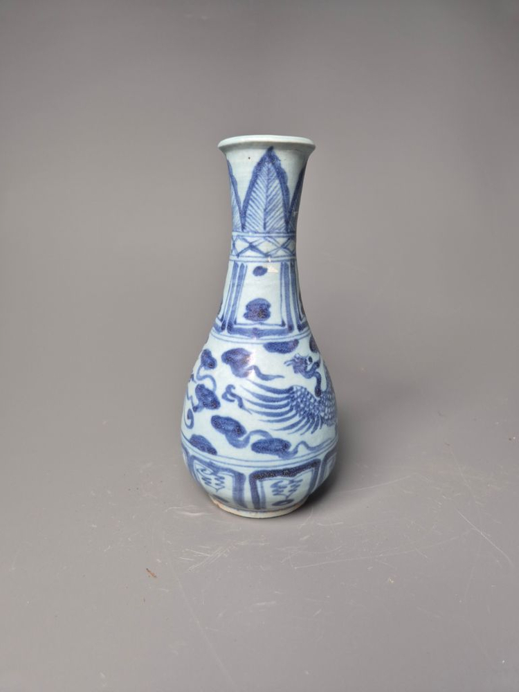 원청화 운봉문 옥춘병 중국도자기 청화백자 골동품 고미술품 수집품 이미지