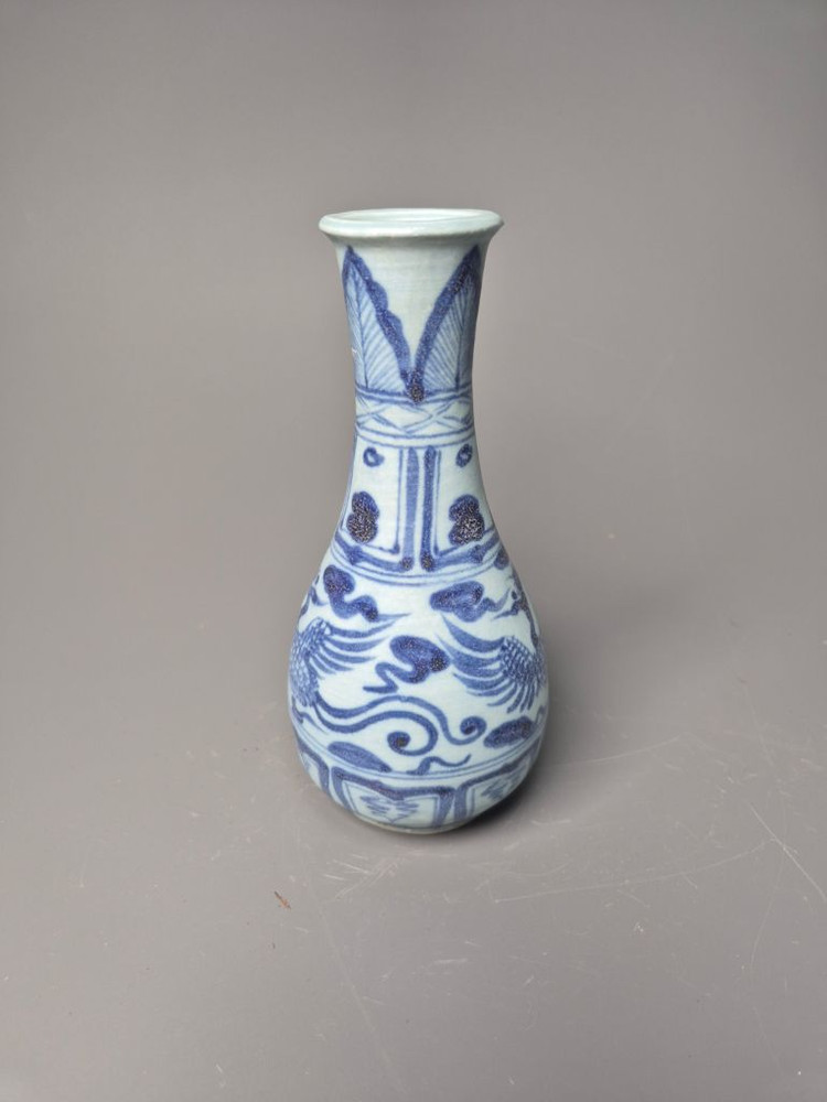 원청화 운봉문 옥춘병 중국도자기 청화백자 골동품 고미술품 수집품 이미지