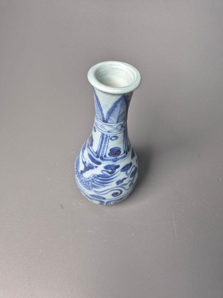 원청화 운봉문 옥춘병 중국도자기 청화백자 골동품 고미술품 수집품 이미지