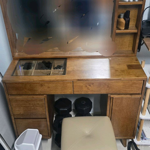 원목화장대 스툴세트 이미지