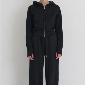 하와 멜로우 밍크 트레이닝 세트 블랙 새상품 바지숏(S-M) 이미지