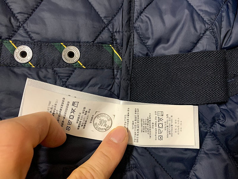 폴로 S 퀼팅 카코트 자켓 매장판 이미지