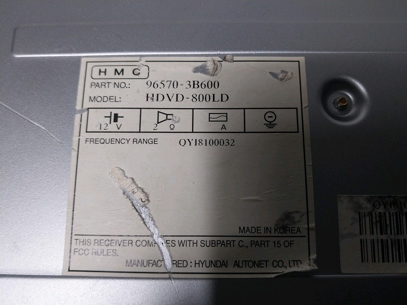 뉴에쿠스 순정 DVD 체인져 8매 / 96570-3B600--2