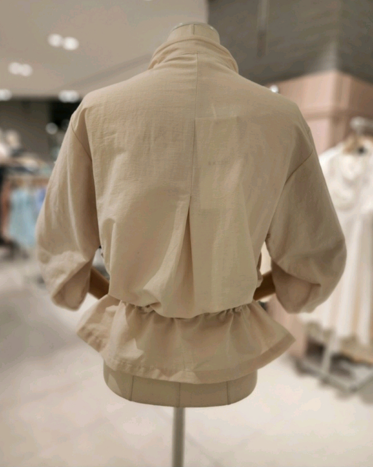 (새상품)샤틴 롤업 점퍼 프리사이즈 이미지