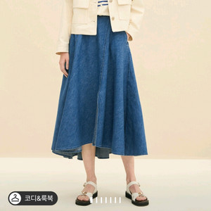 타임 플레어 데님스커트 44 랑방 더캐시미어 마인 이미지