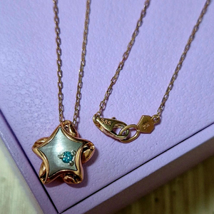 14k볼륨통통별 목걸이 이미지