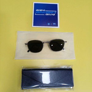 [2025 겸손색안경] 쇠네모. [옵션: 은/L(50)/청/색안경 렌즈 포함] 미사용 이미지