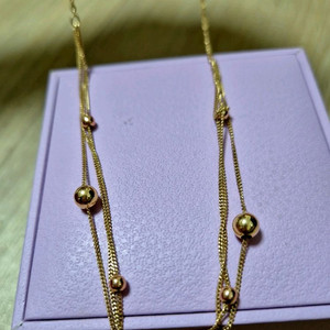 14k세줄 볼볼이 목걸이(43센치) 이미지
