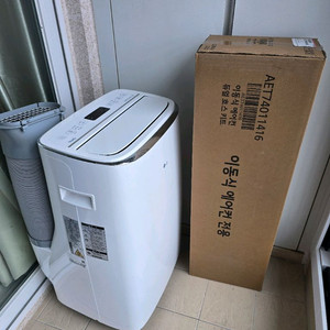 LG 휘센 이동식 에어컨 + 듀얼덕트 세트 새거 이미지