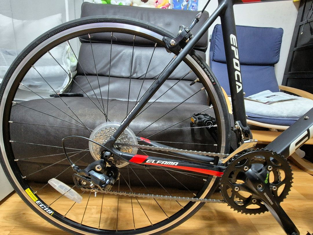 엘파마 에포카 E3500 54 소라18단 신품급 카본 포크 로드 자전거 (메리다스컬트라 (자이언트scr급 이미지