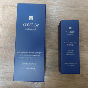 용닥터 스칼프 볼륨 카페인 탈모샴푸 400ml + 용닥터 두피 진정 토닉 100ml 미개봉 새제품 낱개도 팔아요 이미지