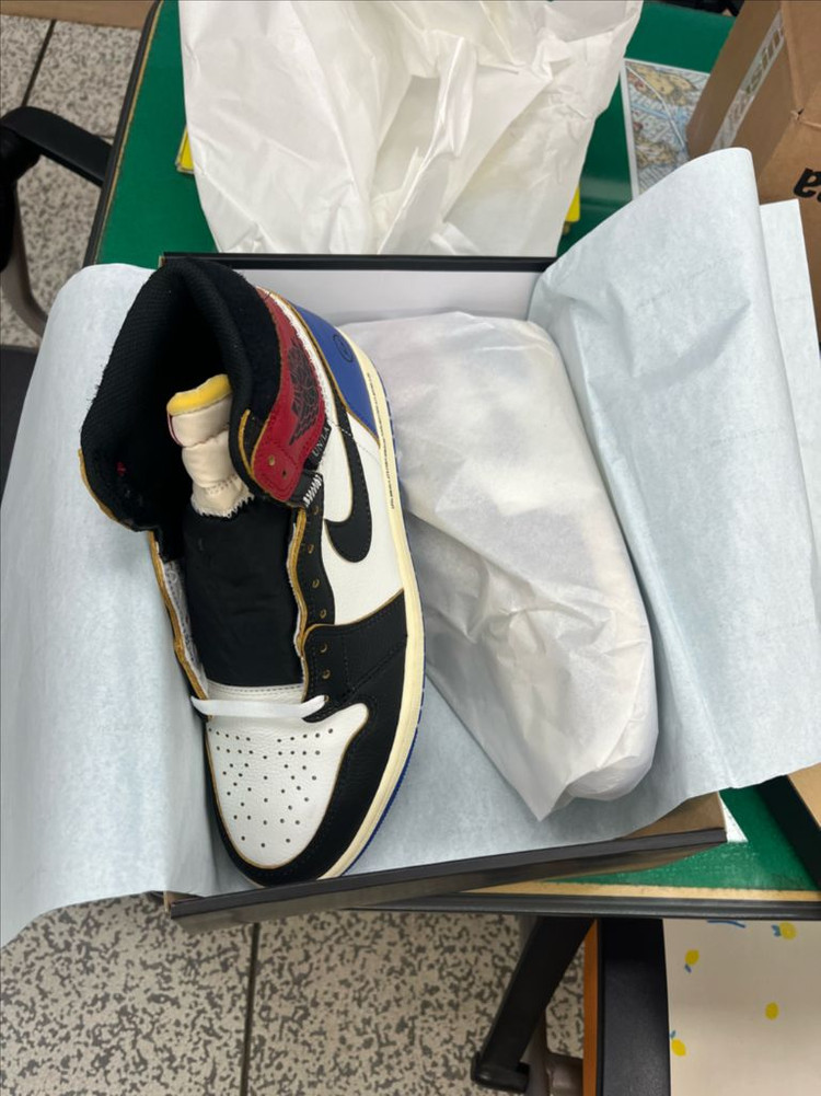 조던 1 x 프라그먼트 x 유니온 LA 블랙 앤 바시티 레드/ 280 이미지