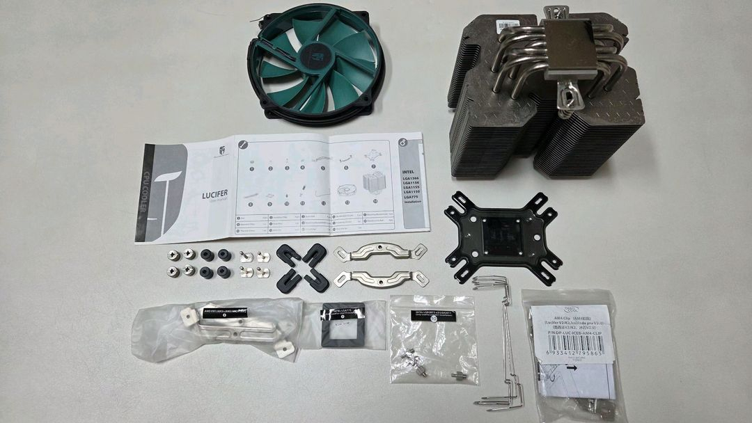 CPU 쿨러 딥쿨 루시퍼 140mm팬 (AM4 브라켓 포함. AM5호환) 이미지