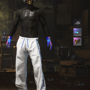 스팀배그 조나단피부 타임키퍼 3레벨 카오스 마스크 백호참 바지 상의 선글라 작업복 세트 펍지 조끼 노랑 연막탄 급처 이미지