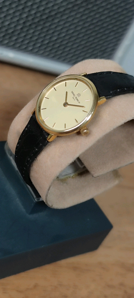 # 프랑스 빈티지 미쉘에블랑 도금 여성 명품시계 급처--1