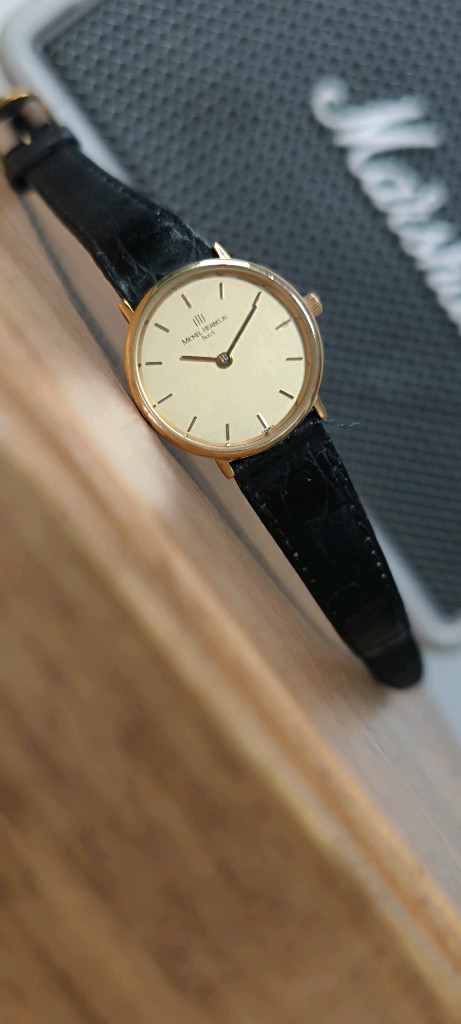 # 프랑스 빈티지 미쉘에블랑 도금 여성 명품시계 급처--8