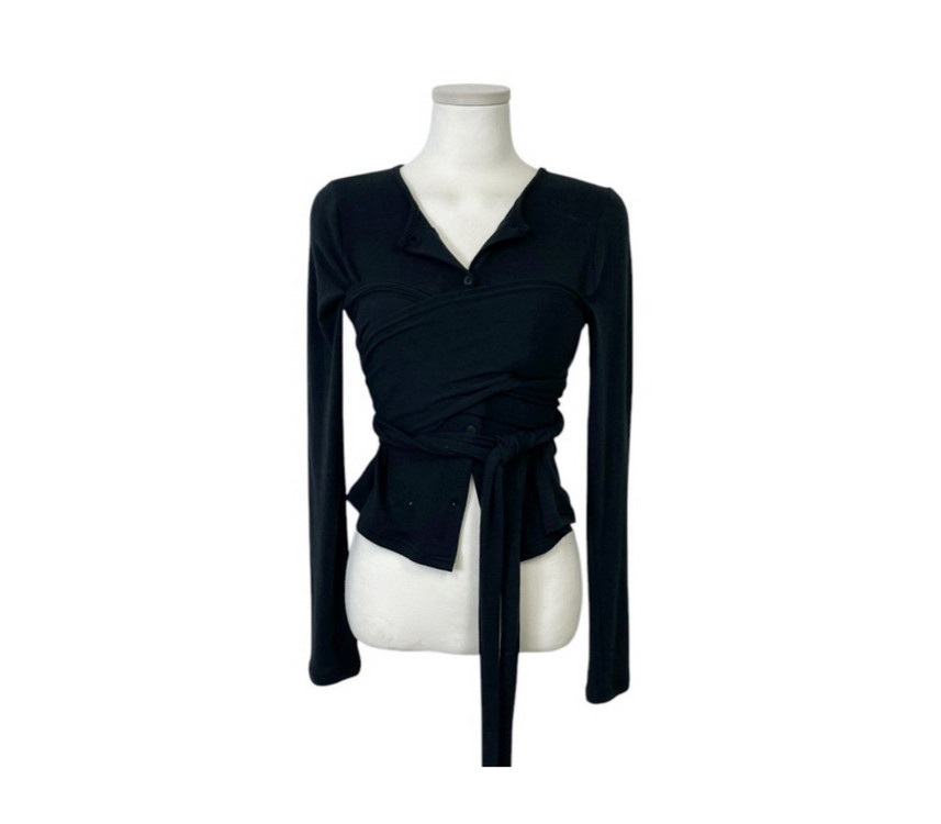 [마지막 가격내림/새상품/무배]랩가디건 매듭 티셔츠--2