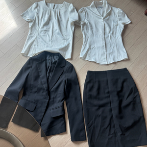 승무원 면접복 블라우스2, 자켓1, 치마1