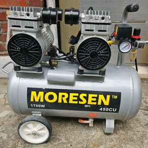 MORESEN 4.5마력 40리터 저소음 무오일 저전압 콤프레샤 이미지